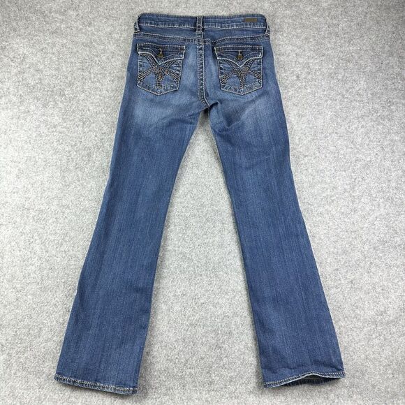 KUT from the Kloth Denim - Kut From The Kloth Bootcut Jeans Womens 8 Long Med Wash Kate Low Flap Pockets